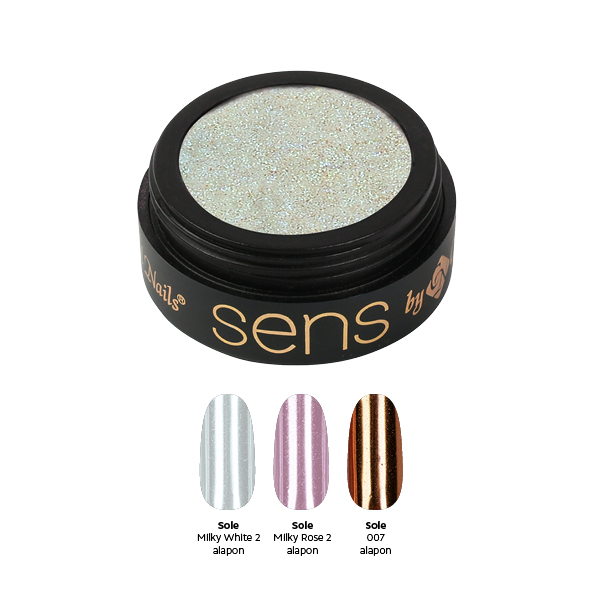 Sens by Crystal Nails - SENS ChroMirror Deluxe króm pigmentpor - Sole