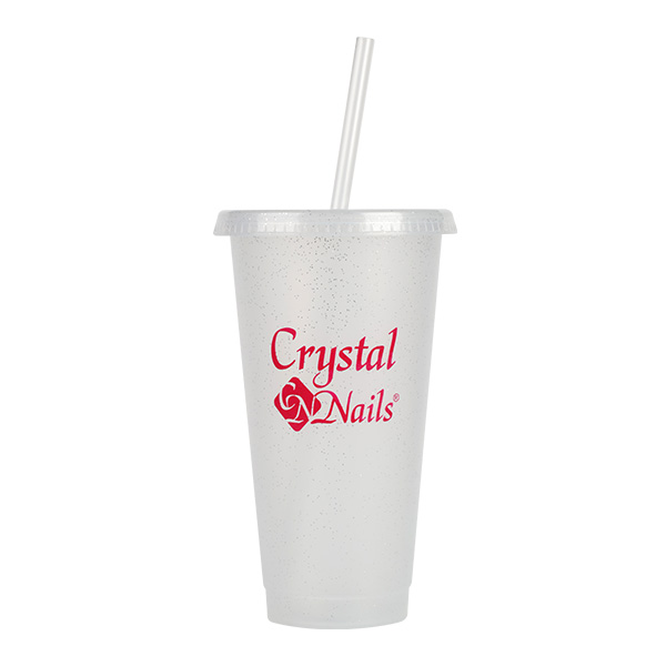 Crystal Nails - CN pohár rózsaszín felirattal