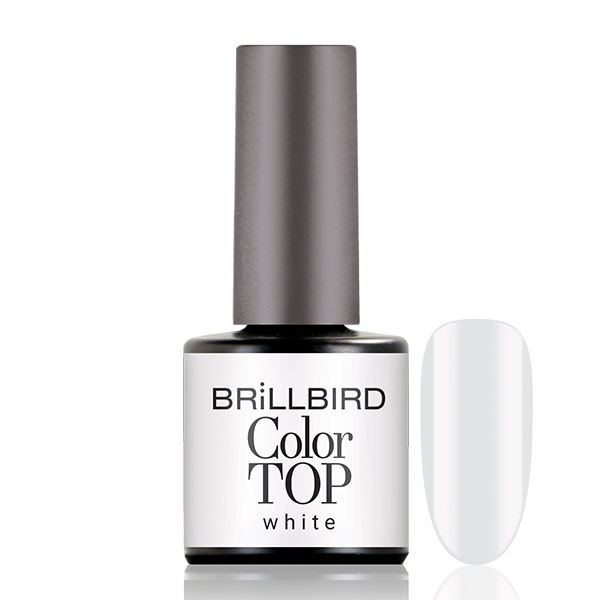 BrillBird - Color Top Coat - White 8ml