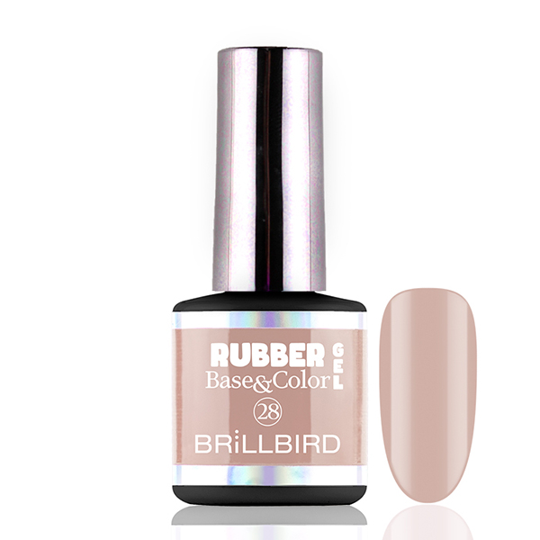 BrillBird - Rubber Gel Base&Color - 28 - 8ml