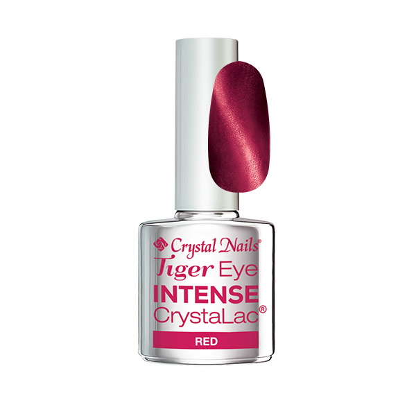 Crystal Nails - Tiger Eye CrystaLac - Tigrisszem #Intense Red - 4ml 