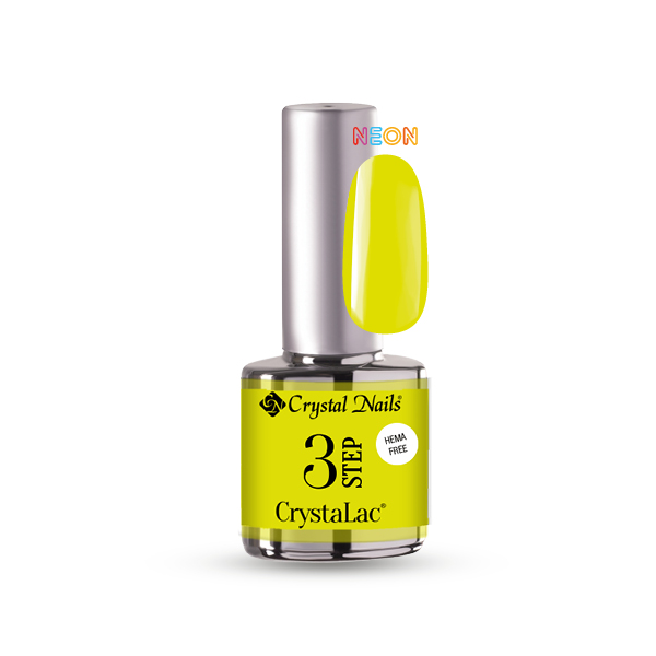 Crystal Nails - 3 STEP HEMA Free CrystaLac - HF11 (4ml) - Neon sárga