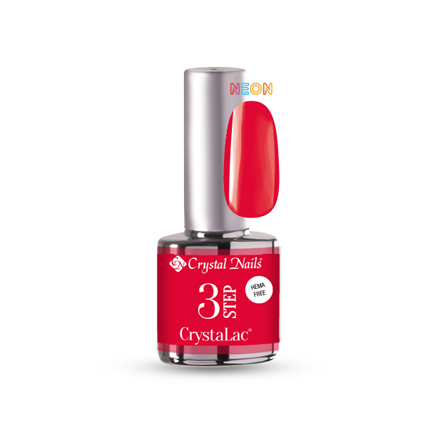 Crystal Nails - 3 STEP HEMA Free CrystaLac - HF14 (4ml) - Neon fukszia