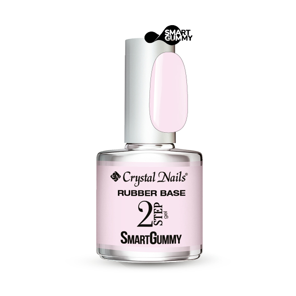 Crystal Nails - 2S SmartGummy Rubber base gel - Nr14 Milky Rose 13ml