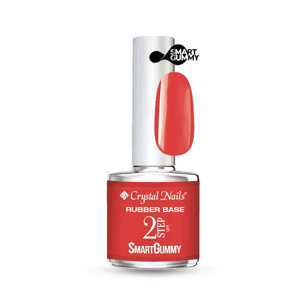 Crystal Nails - 2S SmartGummy Rubber base gel - Nr63 Fiesta 8ml