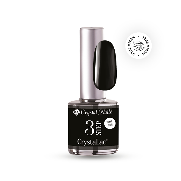 Crystal Nails - 3 STEP HEMA Free CrystaLac - HF02 (8ml) - Black