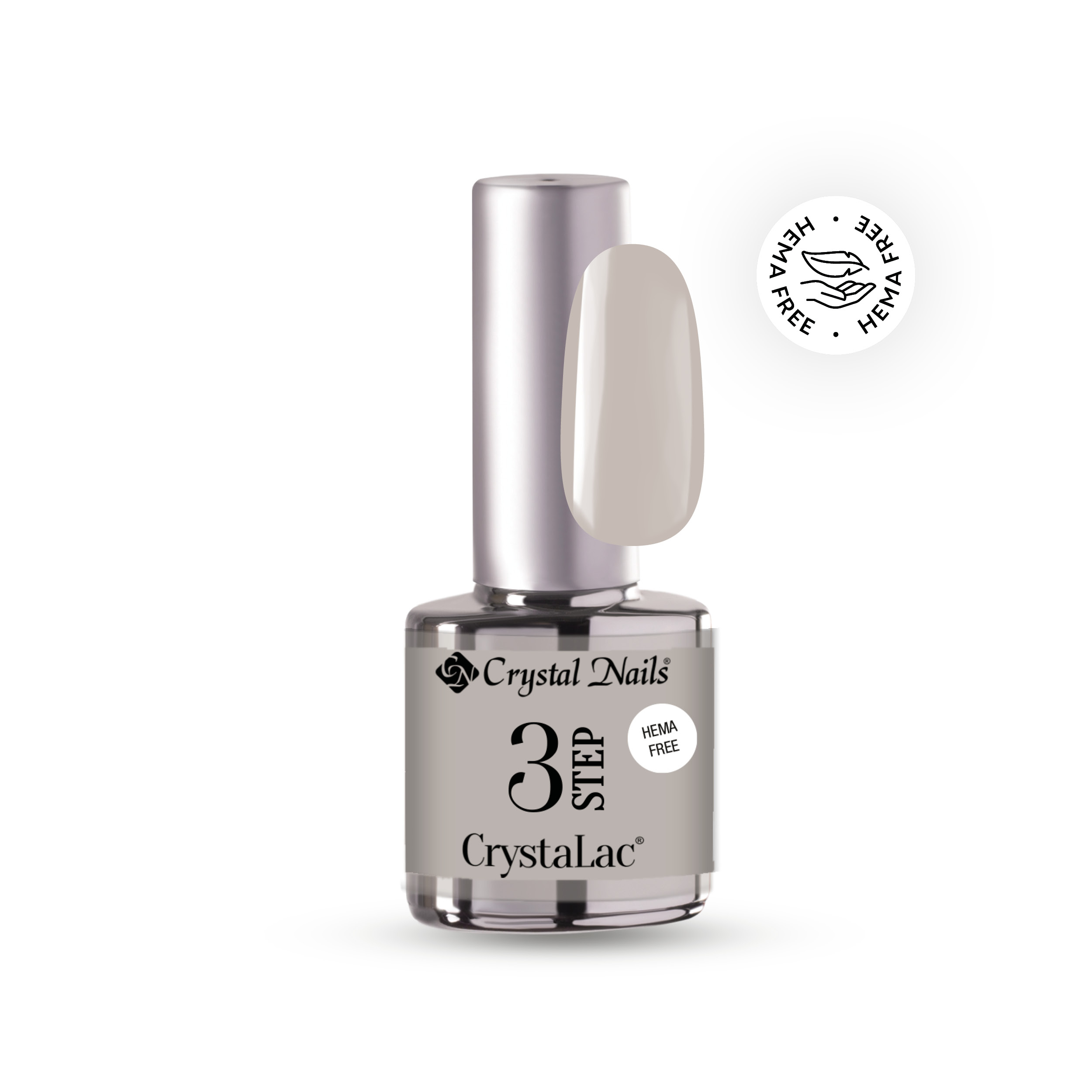 Crystal Nails - 3 STEP HEMA Free CrystaLac - HF19 (4ml) - Zúzmara