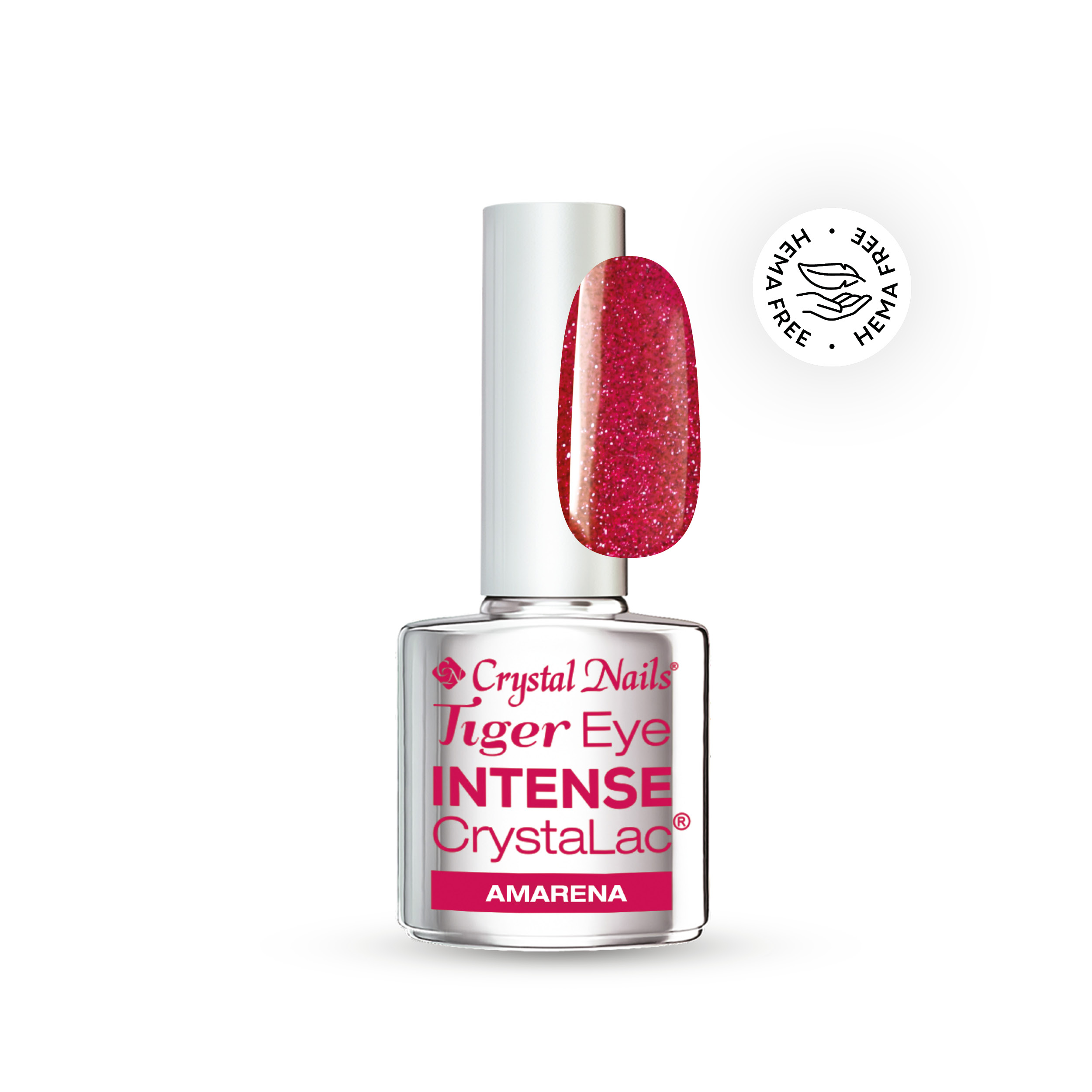 Crystal Nails - Tiger Eye Intense CrystaLac - Amarena 4ml