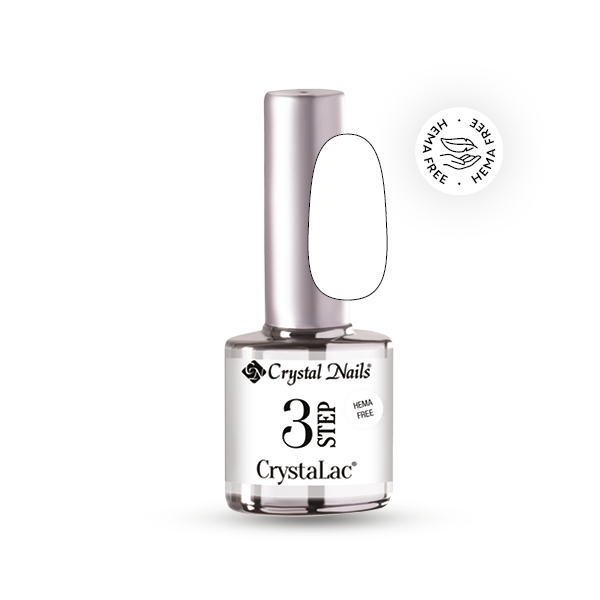 Crystal Nails - 3 STEP HEMA Free CrystaLac - 221 (8ml) - White