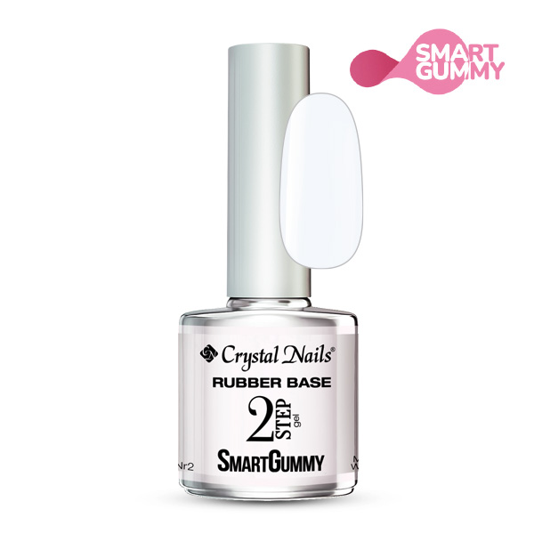 Crystal Nails - 2S SmartGummy HEMA Free Rubber base gel - Nr2 Milky white 13ml