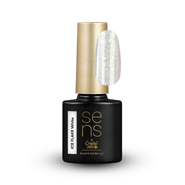 Sens by Crystal Nails - SENS ICE FLAKE HEMA Free base gel - White 10ml