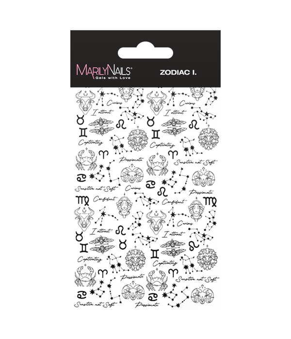 MarilyNails - Vizes Körömmatrica Zodiac I. 