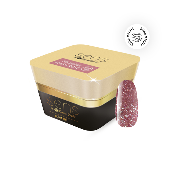 Sens by Crystal Nails - SENS HEMA FREE 3G polish - Flash Rose 5ml