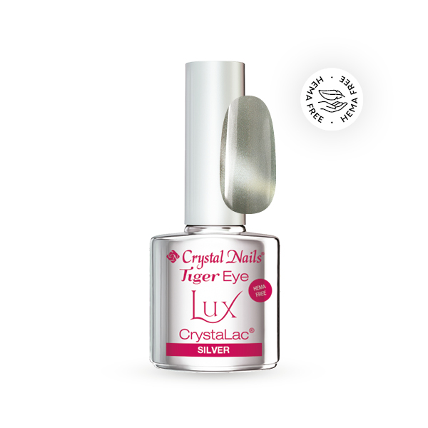 Crystal Nails - Tiger Eye Lux HEMA Free CrystaLac - Silver 4ml