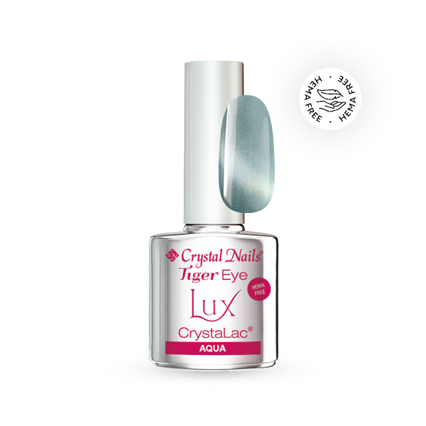 Crystal Nails - Tiger Eye Lux HEMA Free CrystaLac - Aqua 4ml