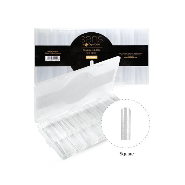 Sens by Crystal Nails - SENS Reverse Clear Tip Acrylgel-hez - Square