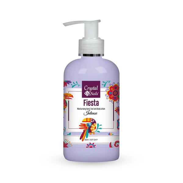 Crystal Nails - Moisturising Hand, Foot and Body Lotion - Fiesta - Intense 250ml