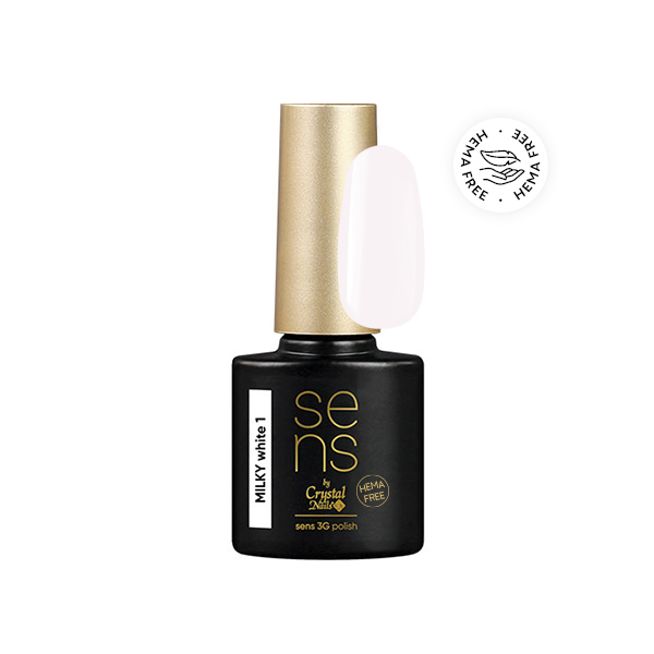 Sens by Crystal Nails - SENS 3G HEMA Free Polish - Milky White_1 4ml