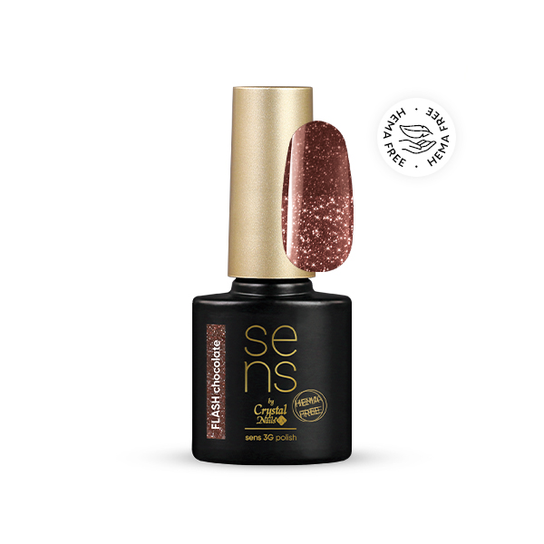 Sens by Crystal Nails - SENS 3G HEMA Free polish - Flash chocolate 4ml