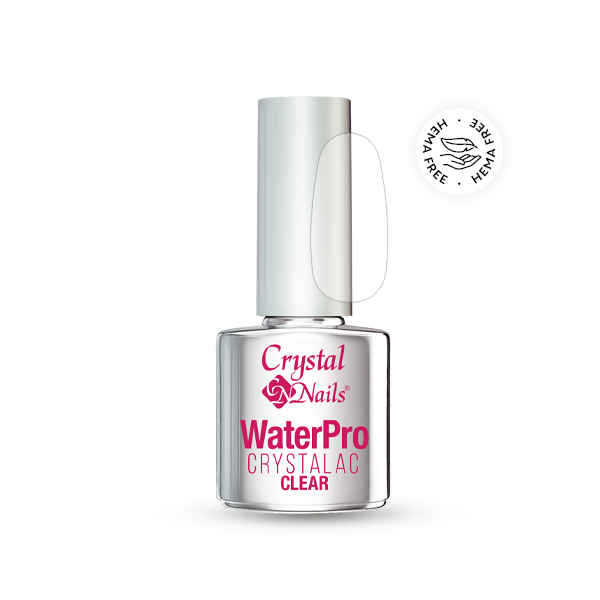 Crystal Nails - HEMA Free WaterPro CrystaLac 4ml - CLEAR