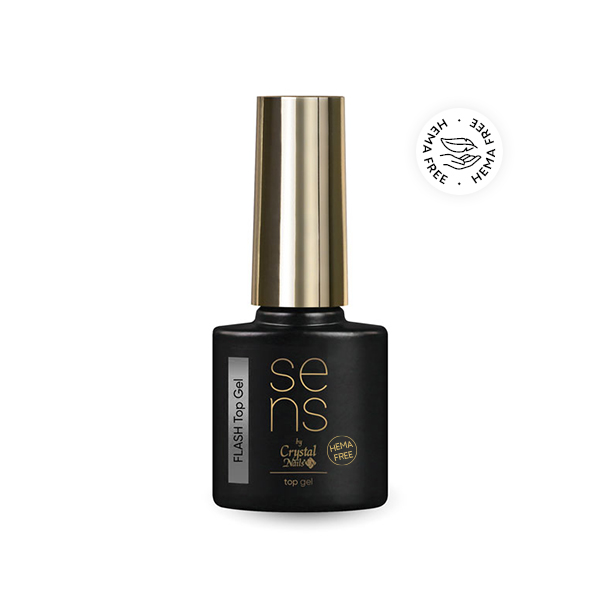 Crystal Nails - SENS HEMA Free FLASH TOP gel - 4ml