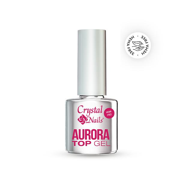 Crystal Nails - Aurora HEMA Free Top Gel 4ml