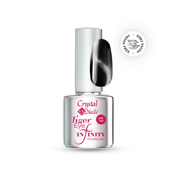 Crystal Nails - Tiger Eye HEMA Free Infinity CrystaLac #9 - silver - 4ml