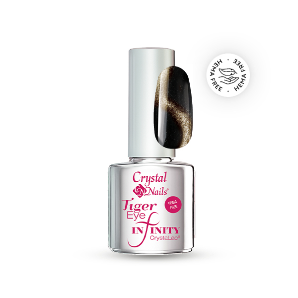 Crystal Nails - Tiger Eye HEMA Free Infinity CrystaLac #8 - gold - 4ml