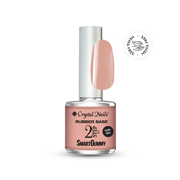 Crystal Nails - 2S SmartGummy HEMA Free Rubber base gel - Nr13 Sweet Cream 8ml