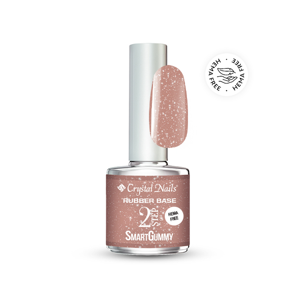 Crystal Nails - 2S SmartGummy HEMA Free Rubber base gel - Nr15 Desert Sand 8ml