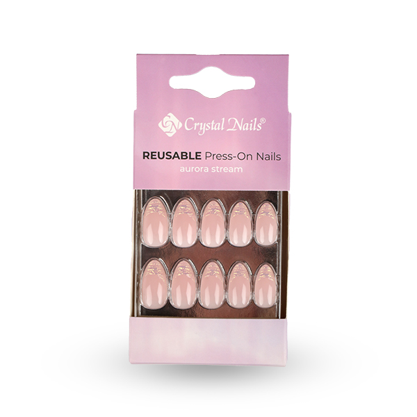 Crystal Nails - PressOn Nail Tip - Aurora stream