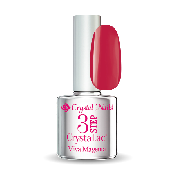 Crystal Nails - 3 STEP HEMA Free CrystaLac - Az év színe 2023 (4ml) - Viva Magenta