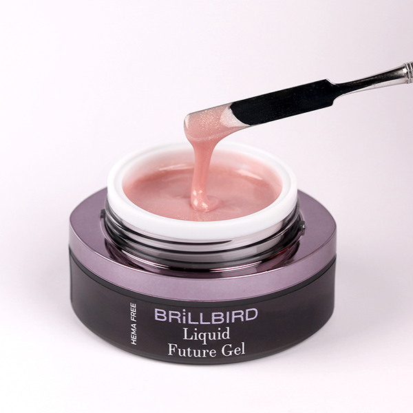 BrillBird - Liquid Future Polygel - Shimmer Rose 15ml