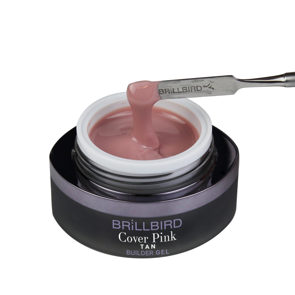 BrillBird - COVER PINK GEL –TAN KÖRÖMÁGYHOSSZABBÍTÓ műköröm zselé 50ML