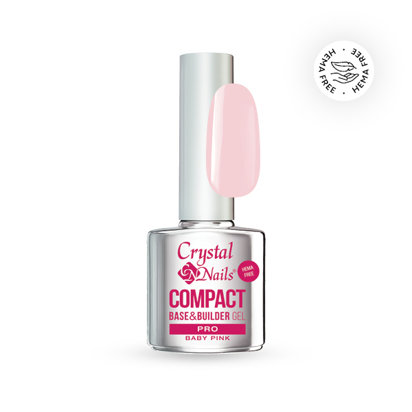 Crystal Nails - Compact Pro Base&Builder Milky Rose 8ml 