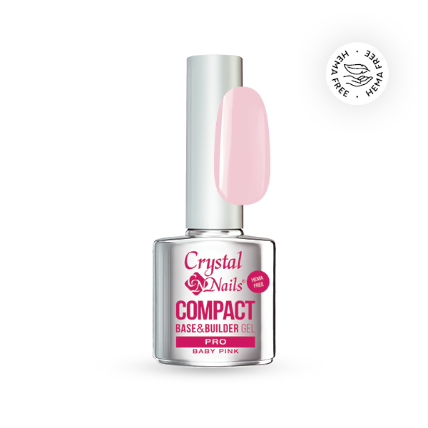 Crystal Nails - Compact Pro Base&Builder Milky Pink 13ml 