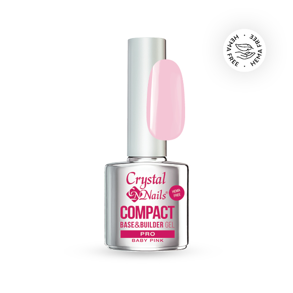 Crystal Nails - Compact Pro Base&Builder Baby Pink 13ml 