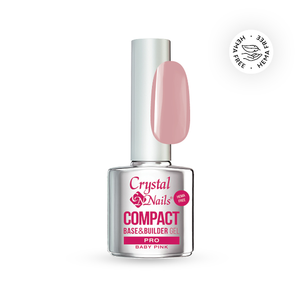 Crystal Nails - Compact Pro Base&Builder Cover Pink 13ml