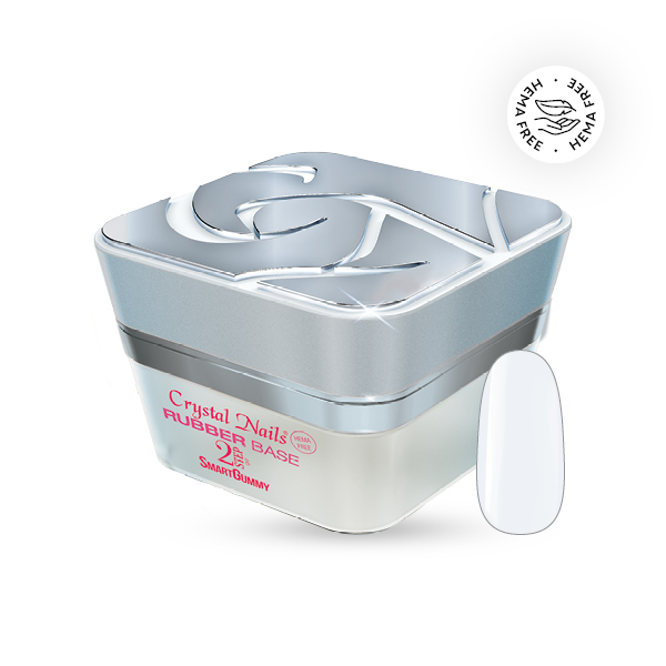 Crystal Nails - 2STEP SmartGummy Rubber Base Gel – Nr02 30ml Tégelyben