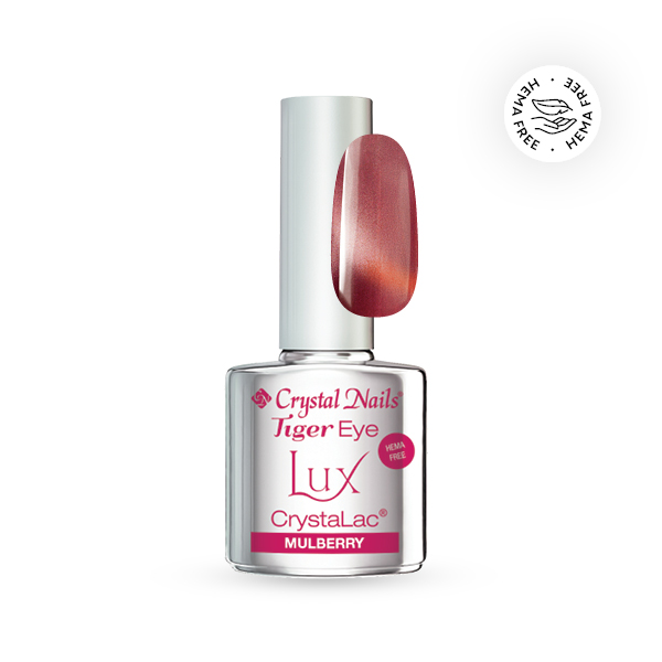 Crystal Nails - Tiger Eye Lux CrystaLac - Mulberry 4ml 