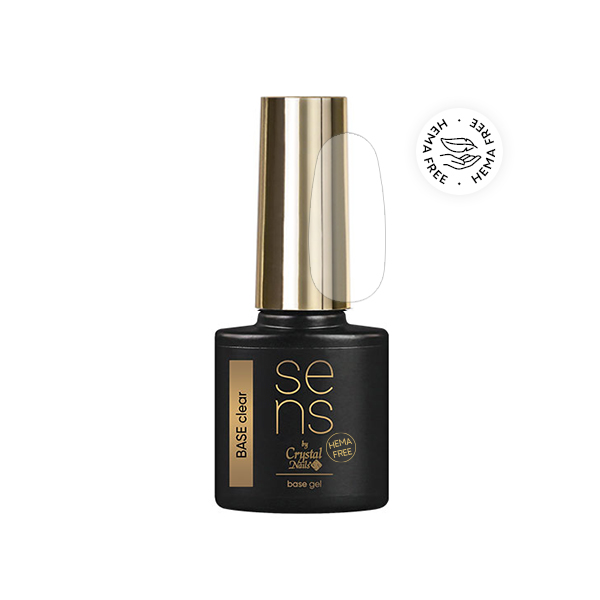 Sens by Crystal Nails - SENS HEMA Free BASE gel - CLEAR 4ml
