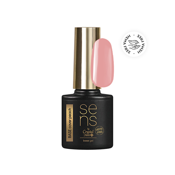 Sens by Crystal Nails - SENS HEMA Free BASE gel - COVER PEACH 4ml