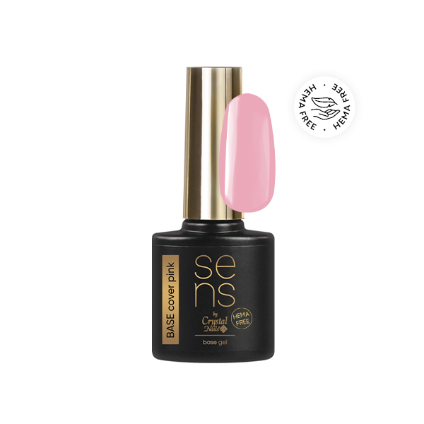 Sens by Crystal Nails - SENS HEMA Free BASE gel - COVER PINK 10ml