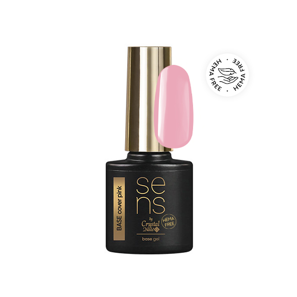 Sens by Crystal Nails - SENS HEMA Free BASE gel - COVER PINK 4ml