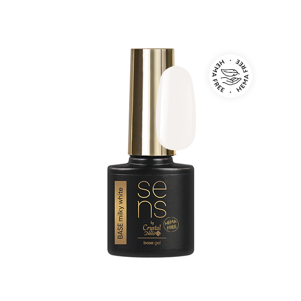 Sens by Crystal Nails - SENS HEMA Free BASE gel - MILKY WHITE 4ml