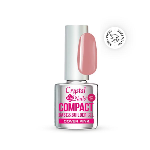 Crystal Nails - Compact Base HEMA Free Gel Cover Pink - 4ml