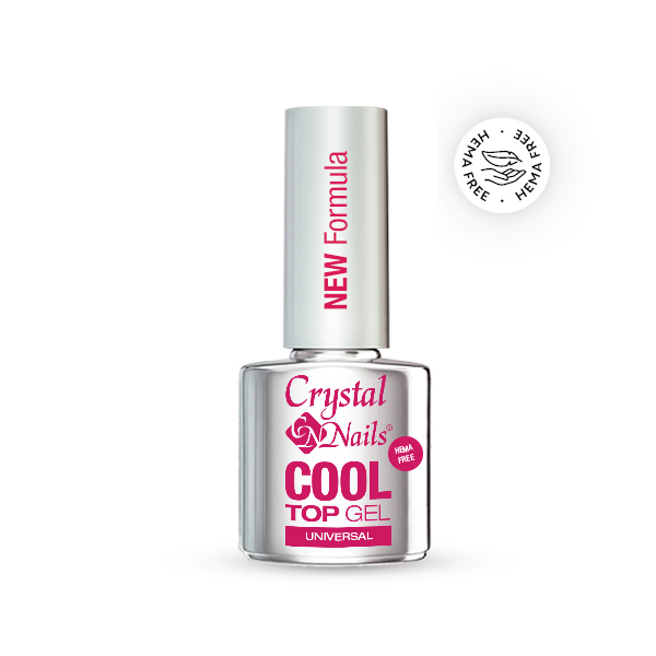 Crystal Nails - Cool Top Gel HEMA Free Universal - New Formula 4ml