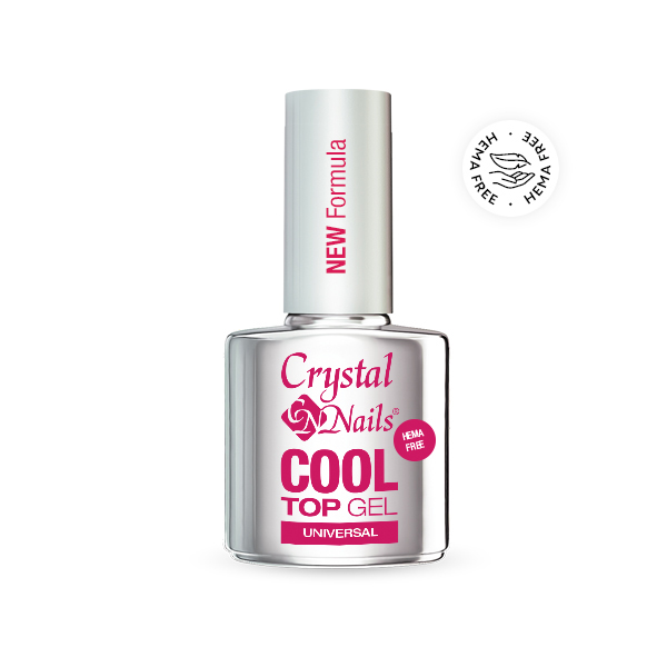 Crystal Nails - Cool Top Gel HEMA Free Universal - New Formula 13ml