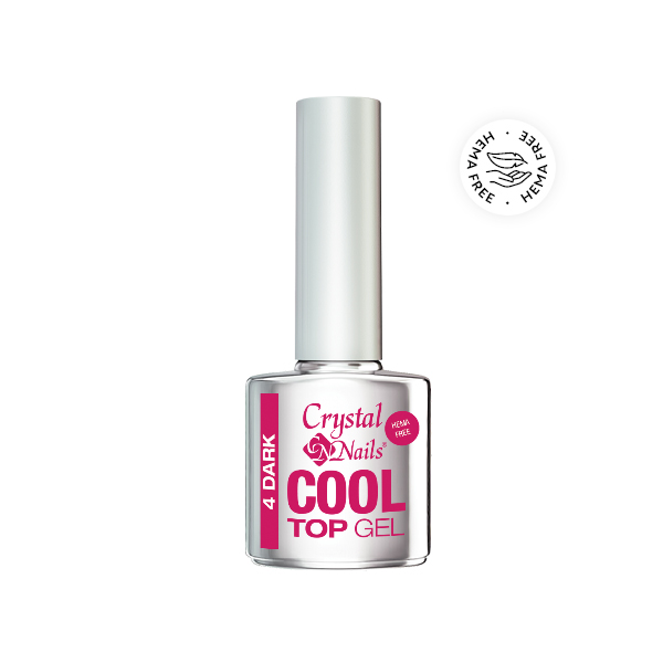 Crystal Nails - Cool Top Gel HEMA Free 4 Dark - 8ml