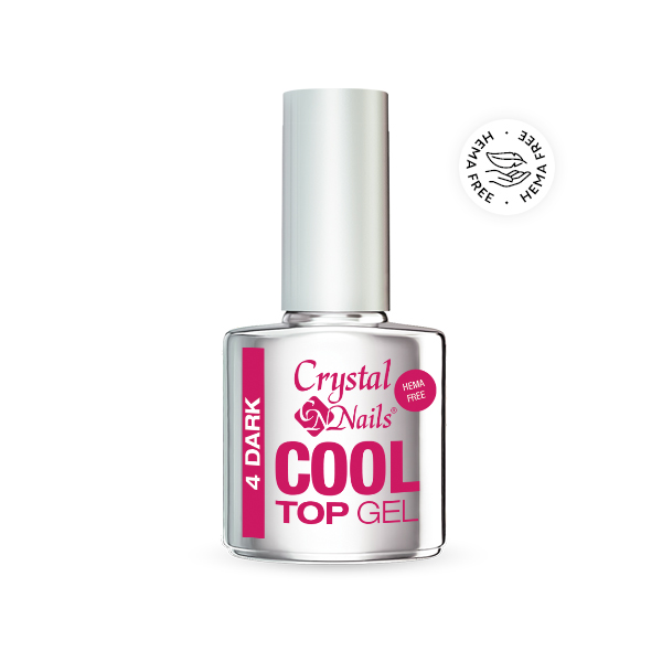 Crystal Nails - Cool Top Gel HEMA Free 4 Dark - 13ml
